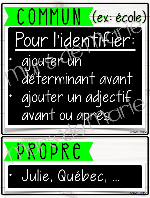 LA CLASSE DES MOTS