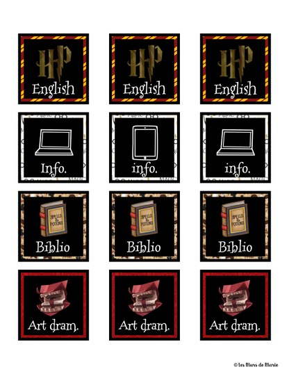 Horaire spécialités *collection Magie*