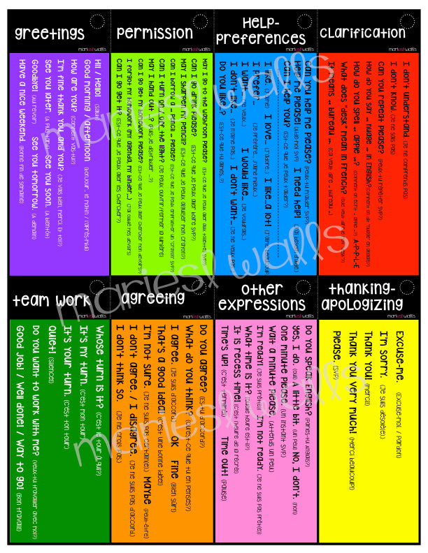 EVERYDAY LANGUAGE HANDOUT