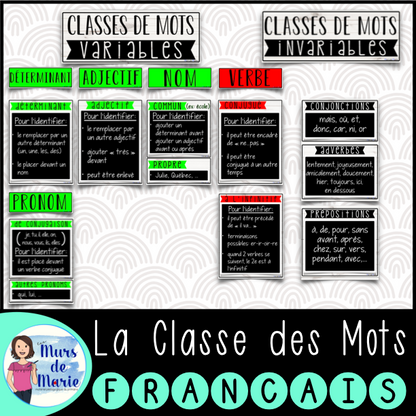 LA CLASSE DES MOTS