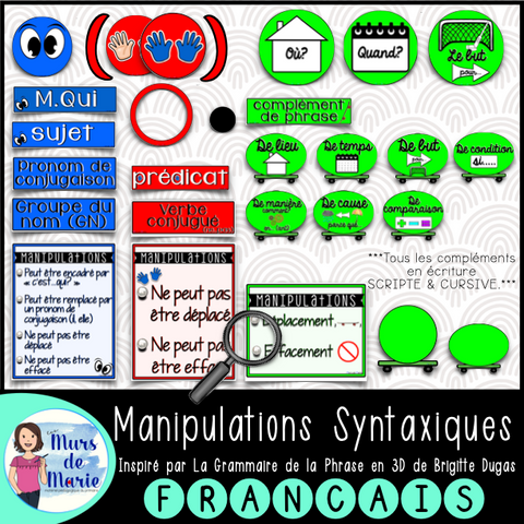 GRAMMAIRE 3D, MANIPULATIONS SYNTAXIQUES
