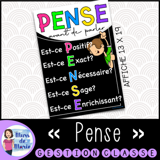 AFFICHE "PENSE"