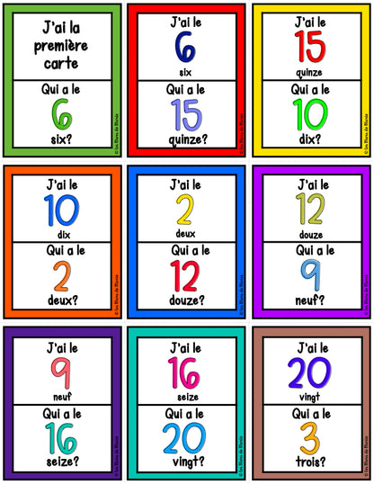 JEUX POUR FRANCISATION (NOMBRES)