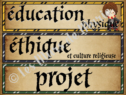 menu du jour *collection Magie*