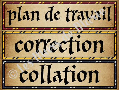 menu du jour *collection Magie*