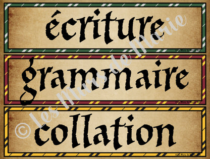menu du jour *collection Magie*