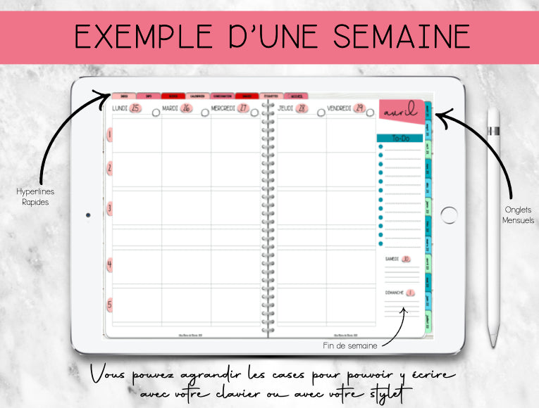 AGENDA NUMÉRIQUE POUR ESSAYER