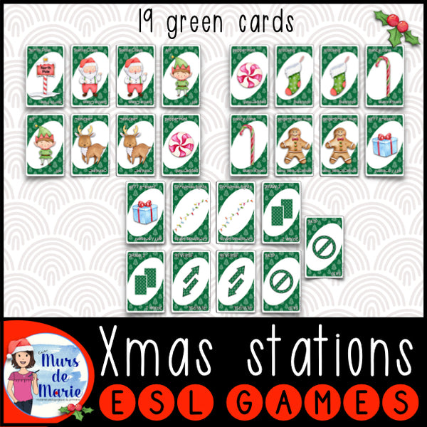 CHRISTMAS CARD GAME (INSPIRED BY UNO) TO PRINT YOURSELF