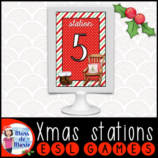 CHRISTMAS STATION SIGNS / AFFICHES ATELIERS NOEL