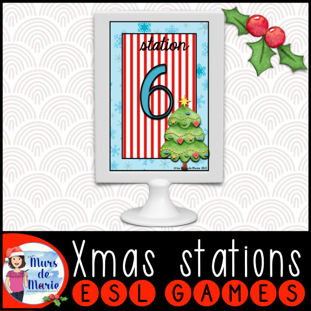 CHRISTMAS STATION SIGNS / AFFICHES ATELIERS NOEL