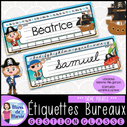 ÉTIQUETTES DE BUREAUX MODIFIABLES (22 MODÈLES)