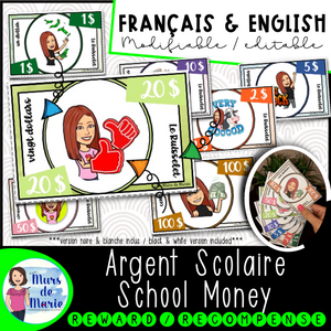 ARGENT SCOLAIRE MODIFIABLE