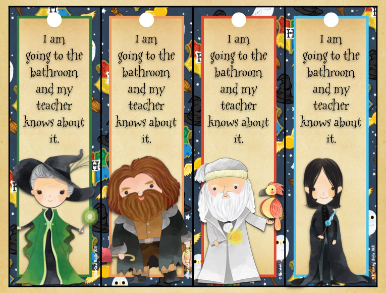 MAGIC THEME BATHROOM PASSES - CLASSROOM DECOR