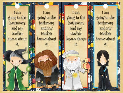 MAGIC THEME BATHROOM PASSES - CLASSROOM DECOR